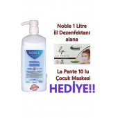 El Dezenfektanı Noble 1 lt Çocuk Maskesi hediyeli - 1