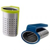2 Adet Çay Süzgeci IKEA Metal MeridyenDukkan Açık Yeşil-Mavi Renk 2Li Süzgeç 6.5 Cm Çay Süzgeci - 1