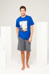 Mod Collection 3659 Erkek T-shirt Şort Takımı - 1