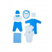 Boyner Limon 10 Parça Erkek Bebek Mavi Hastane Çıkışı Hediyelik Bebek Seti - 1