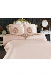 Fransız Güpürlü Suzi Çift Kişilik Nevresim Takımı Bej thumbnail 3