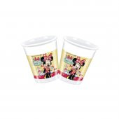 Disney Minnie Mouse Plastik Bardak 8 Adet MİNNİE MOUSE PARTİ ÜRÜNLERİ - 2
