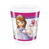 Disney Sofia The First Plastik Bardak (Disney Prenses Sofia Plastik Bardak) 8 Adet - 1