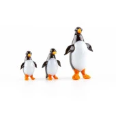Murano Cam Penguen Seti Üçlü El Yapımı thumbnail 2