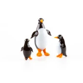 Murano Cam Penguen Seti Üçlü El Yapımı thumbnail 3