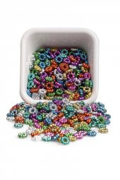 Çiçek Model Boncuk 5 mm Renkli 50 gr - 1