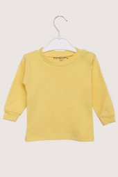 Bisiklet Yaka Erkek Çocuk Body | Sarı - 1