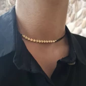 Altın Yıldız Zincir Kolye 40 cm thumbnail 2