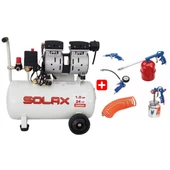 Solax EWS 24 Süper Sessiz Yağsız Kompresör 24 Lt + 5'li Aksesuar Seti - 1