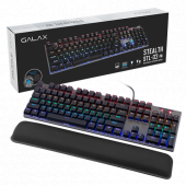 Galax Stealth 03 Blue Switch RGB Aydınlatmalı Mekanik Oyuncu Klavyesi (KGS0314T1MR1BBK0-GLX) - 1