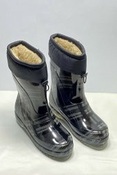 GEZER İÇİ POLARLI KAYMAZ TABAN SU VE SOĞUK GEÇİRMEZ NAYLON ÇİZME - 1