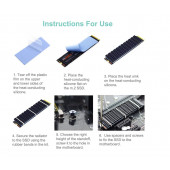 DARK M.2 NVMe, NGFF Alüminyum Soğutucu + Termal Pad + Montaj Vida Seti (DK-AC-M2SCRW) thumbnail 3