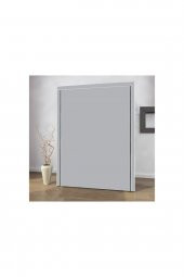 DizaynS Metal Profilli Bez Dolap Yorgan Hurcu - Gri - 1