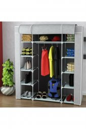 Trioport Trioport Çelik Profilli Çift Yandan Raflı Bez Dolap - 3