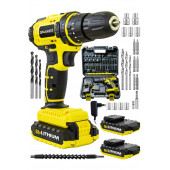 Snaiker Alman CRX 58 V 5 Ah Darbesiz Metal Şanzıman Çift Akülü Şarjlı Vidalama Matkap 24 Parça Set - 1