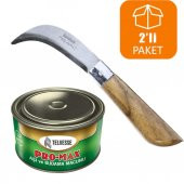Bayram Aşı Bıçağı 22 cm + Aşı Macunu Ceviz Aşısı (2li Paket) - 1