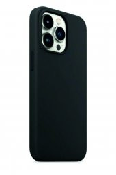 IPhone 13 Pro Siyah Silikon Rubber Kılıf Arka Kapak thumbnail 4