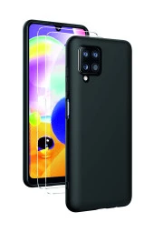 Samsung Galaxy M22 Siyah Silikon Rubber Kılıf Arka Kapak thumbnail 1