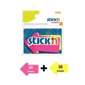 Gıpta Stick'n 76 x 50 Ok Şekilli Neon 2 Renk 60 Yaprak - 1