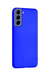 Samsung Galaxy S21 Mavi Silikon Rubber Kılıf Arka Kapak thumbnail 1