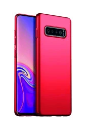 Samsung Galaxy S10 Kırmızı Silikon Rubber Kılıf Arka Kapak thumbnail 2
