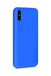 Xiaomi Redmi 9A Mavi Silikon Rubber Kılıf Arka Kapak - 2