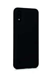 Samsung Galaxy A01 Siyah Silikon Rubber Kılıf Arka Kapak - 2