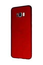 Samsung Galaxy S8 Kırmızı Silikon Rubber Kılıf Arka Kapak - 1