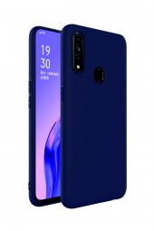 Oppo A31 Lacivert Silikon Rubber Kılıf Arka Kapak - 1