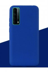 Huawei P Smart 2021 Lacivert Silikon Rubber Kılıf Arka Kapak - 1