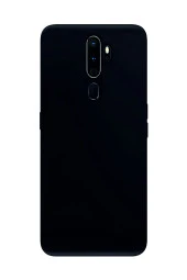 Oppo A5 2020 Siyah Silikon Rubber Kılıf Arka Kapak - 1