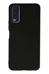 Vivo Y20s Siyah Silikon Rubber Kılıf Arka Kapak - 3