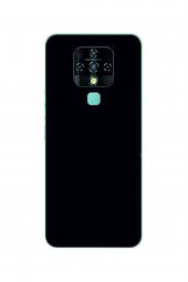 Tecno Camon 16 Siyah Silikon Rubber Kılıf Arka Kapak - 2
