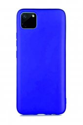 Oppo Realme C20 Mavi Silikon Rubber Kılıf Arka Kapak - 1