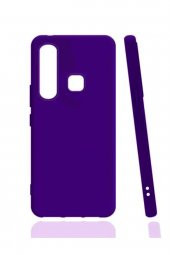 Infinix Hot 8 Mor Silikon Rubber Kılıf Arka Kapak - 2