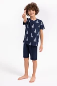 Arnetta 1993 Garson Sailor Lacivert Erkek Çocuk Bermuda Takım - 3