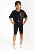 Roly Poly 2775 Garson Newyork Siyah Kız Çocuk Bermuda Tayt Takım thumbnail 1