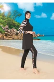 Ruko Maio 22128-1 Reglan Kol Micro Lycra Kumaş Tam Tesettür Mayo - 1