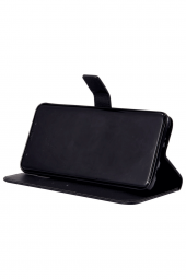 Samsung Galaxy A20S Cüzdan Kılıf Kapaklı Stantlı Siyah thumbnail 6