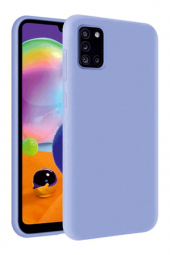 Samsung Galaxy A71 Lila Silikon Rubber Kılıf Arka Kapak - 1