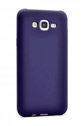 Samsung Galaxy J7 2016 Lacivert Silikon Rubber Kılıf Arka Kapak - 1
