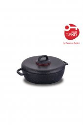 Korkmaz A1354 Gusto Plus Kısa Tencere 24 x 6,5 - 1
