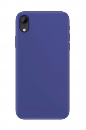 IPhone XR Lacivert Silikon Rubber Kılıf Arka Kapak - 2