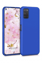 Oppo A92 Mavi Silikon Rubber Kılıf Arka Kapak - 1