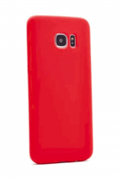 Samsung Galaxy Note 5 Kırmızı Silikon Rubber Kılıf Arka Kapak - 1