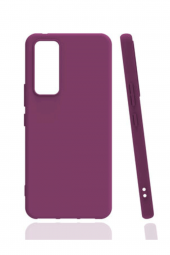 Vivo Y51 Mor Silikon Rubber Kılıf Arka Kapak thumbnail 2
