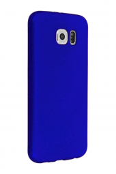 Samsung Galaxy S7 Edge Mavi Silikon Rubber Kılıf Arka Kapak - 2
