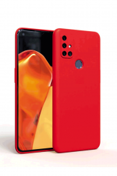 OnePlus Nord N10 5G Kırmızı Silikon Rubber Kılıf Arka Kapak - 1