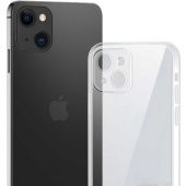Eonaks Apple iPhone 13 Uyumlu Şeffaf Kamera Korumalı Silikon Kılıf Arka Kapak - 1