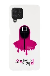 Galaxy M22 Uyumlu Squid Game Desenli Premium Silikonlu Lansman Telefon Kılıfı - 2